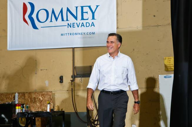 Mitt Romney visits North Las Vegas
